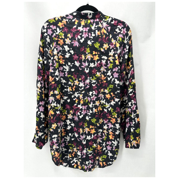 Equipment 100% Silk Button Front Shirt Women XS Floral‎ Cottage Boho Preppy City - Picture 7 of 10